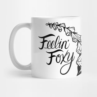 Feelin' Foxy Black Foxglove Mug